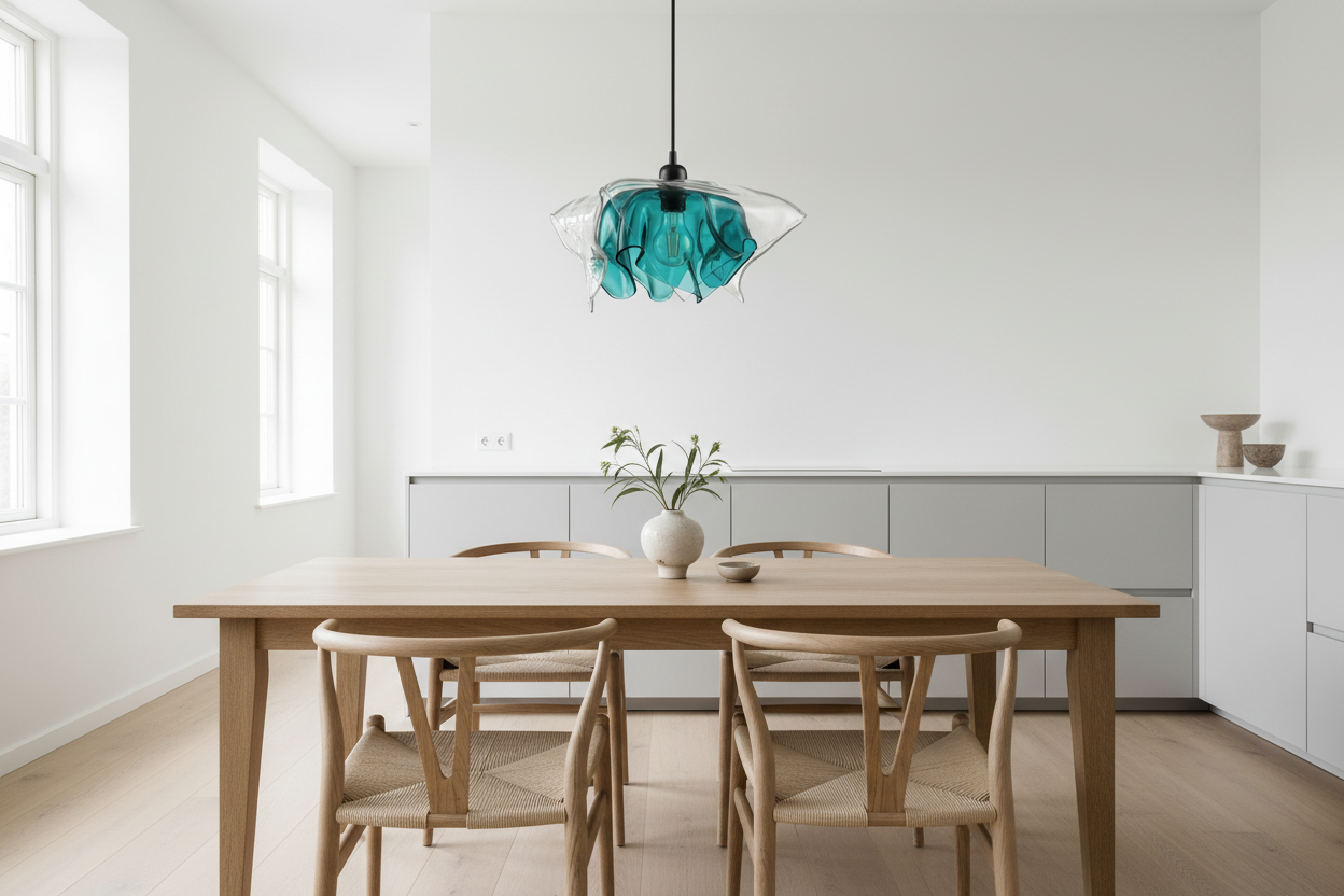 Teal Avize Yemek Odası